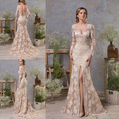 Champagne Wedding Dresses, Blush Pink Wedding Dress, Western Wedding Dresses, Wedding Dress Champagne, Wedding Dresses Mermaid, Bridal Gowns Mermaid, Pink Wedding Dresses, Dresses Mermaid, Country Wedding Dresses