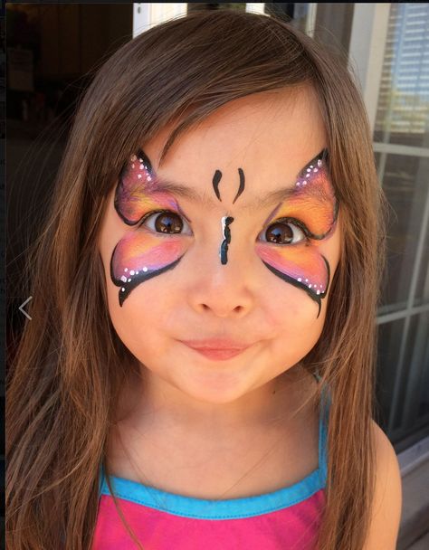 Creative Face Paint, Kids Face Painting Easy, Halloween Face Paint Ideas, Easy Face Painting Designs, Fairy Face Paint, Animal Face Paintings, Halloween Face Paint, Festival Face Paint, Butterfly Face Paint