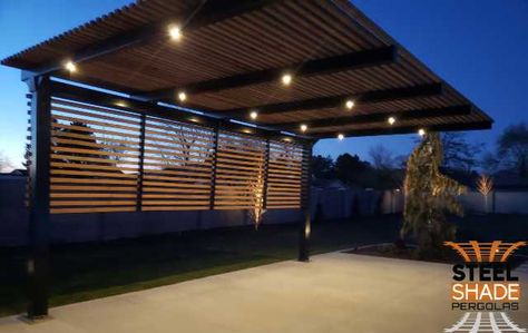 Wood Pergola Patio, Pool Pergola, Modern Patio Design, Steel Pergola, Bar Back, Amazon Website, Modern Pergola, Modern Patio, Shade Structure