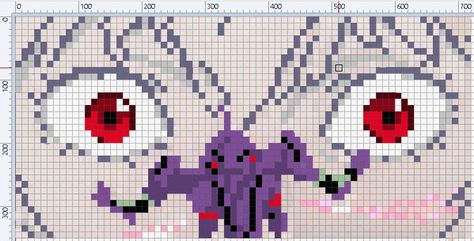 End Of Evangelion, Pixel Art Grid, Tapestry Crochet Patterns, Crochet Design Pattern, Anime Crafts, Pixel Art Design, Pixel Pattern, Pixel Art Pattern, Textile Crafts