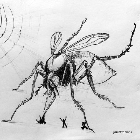 Mosquito Concept Art, Mosquitoes Drawing, Mosquito Monster, Mosquito Tattoo, Mosquito Art, Mosquito Drawing, Bugs Drawing, Inspiration Sketchbook, Historical Drawings