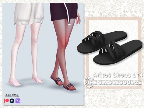 The Sims Resource - Cross sandals / 174 Sims 4 Cc Sandals, Sims 4 Sandals, Bow Choker, Sims 4 Teen, Sims Community, Athletic Top, Mary Jane Heels, Sims 4 Cc, The Sims Resource