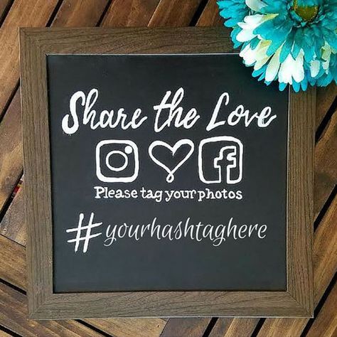 7 Steps For the Perfect Wedding Hashtag - Cheers and Confetti Blog by Eventective Instagram Photo Booth, Diy Fotokabine, Hashtag Ideas, Wedding Hashtag Sign, Rustic Wedding Photos, Wedding Chalkboard Signs, Framed Wedding Photos, Wedding Signs Diy, Photos Booth