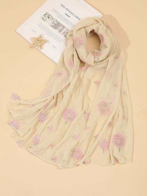 Silk chiffon scarves