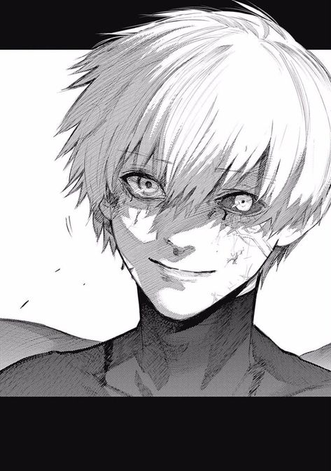 An Anime, White Hair, Tokyo Ghoul, Anime Character, Tokyo, Black And White, Anime, Hair, Blue