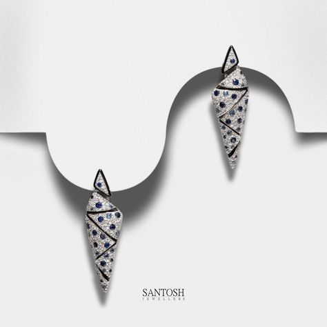 These stunning art deco-inspired earrings, embellished with diamonds, are a testament to exquisite craftsmanship and timeless design. Each curve and line tells a story of artistic brilliance, merging decadent details with pure sophistication. #ArtDecoElegance #DiamondsAreForever #middleeast #santoshjewellers #jewelerygram #diamonds #jewels #jewelsofinstagram #uaejewellery #finejewellery #jewellerydesign #legacy #statementjewellery #highjewellery Cocktail Inspiration, Jewellery Photo, Inspiration Moodboard, Cartier Earrings, Cross Jewelry Necklace, Curve Ring, Colour Stone, Jewelry Photoshoot, Jeweled Earrings