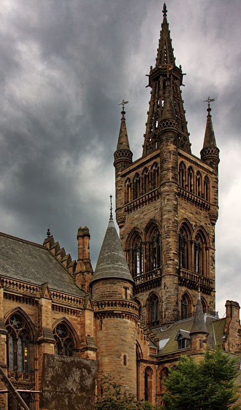 https://flic.kr/p/6BtcGT | Glasgow University | The place I went for school.  It doesn't bored me after looking at this building so many years. It is truly and amazing building structure with many fine details. Listening to the bell in the courtyard that rings every hour is one of the things I like to do.  TGIF!! Will be away, hope everyone has a good weekend !! :)  See it LARGE Glasgow University, Castle Aesthetic, Glasgow Scotland, Belem, Building Structure, Gothic Architecture, Old Building, Beautiful Architecture, Beautiful Buildings