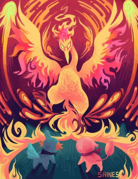 Fire Type Pokemon Aesthetic, Moltres Pokemon Art, Pokemon Japanese Art, Pokemon Fire Type, Pokemon Flying Type, Fire Type Pokemon, Types Of Pokemon, Moltres Pokemon, Pokemon Z