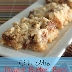 Cake Mix Peanut Butter Bars, Cookie Bars Recipes, Butter Cookie Bars, Peanut Butter Bar, Peanut Butter Bars Recipe, Peanut Butter Cookie Bars, Six Sisters Stuff, Butter Bar, Butter Bars