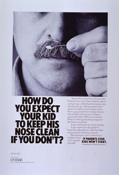 "How do you expect your kid to keep his nose clean if you don't" ad, 1987 Midnight Marauders, Nose Cleaner, Tribe Called Quest, Sports Design Inspiration, Public Service Announcement, Photo Composition, Free Ads, Graphic Design Fun, Public Service