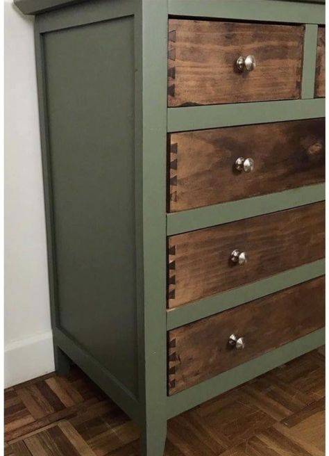 Drawers Makeover, Stairs Hallway, Chest Of Drawers Makeover, Drawers Repurposed, Tall Drawers, Pine Bedroom, Wood Chest Of Drawers, Tall Chest Of Drawers, Refinish Furniture