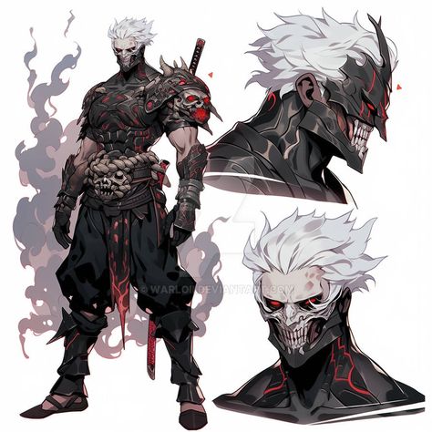 Oni Art Male, Oni Character Design Male, Fantasy Villain, Dungeons And Dragons Races, Alien Character, Dark Souls Art, Marvel Characters Art, Cyberpunk Character, Monster Concept Art