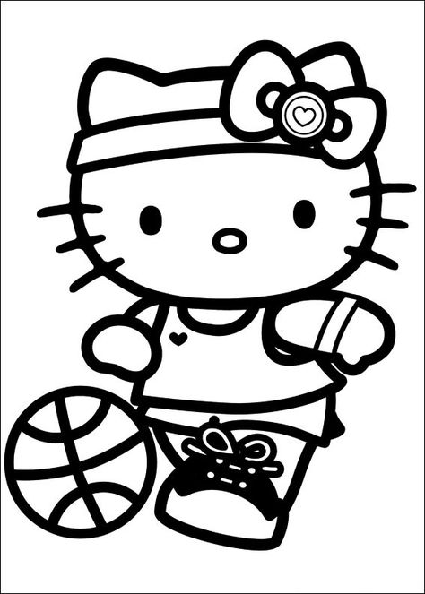 Hello Kitty Hello Kitty Coloring Pages, Baseball Coloring Pages, Kitty Coloring Pages, 헬로키티 배경화면, Hello Kitty Imagenes, Hello Kitty Colouring Pages, Images Hello Kitty, Hello Kitty Printables, Birthday Coloring Pages