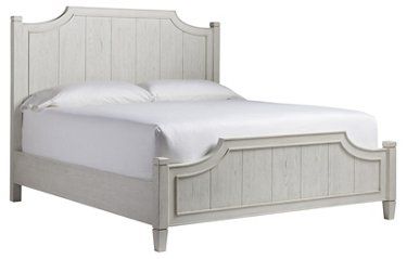 Wilmington Bed, White $1,695.00 Oak Paneling, Scandinavian Bed, King Poster Bed, Uk Cottage, Jackie O Style, Powell Furniture, Inviting Bedroom, Cabin Bedroom, Bedroom Furniture Ideas