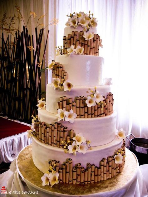 These are the undeniably artistic and magnificent cakes from few professional cake decorators in the planet. Browse all 20 of them. :) Filipiana Wedding, Bamboo Fences, 18th Debut, Philippines Trip, Wedding Cake Theme, Filipiniana Wedding Theme, Polynesian Wedding, Bamboo Ideas, Filipiniana Wedding