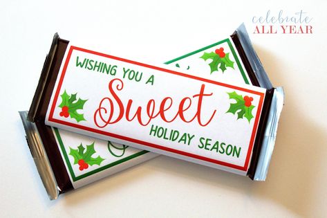 Holiday Candy Bar, Snack Crafts, Christmas Chocolate Bar Wrappers, Winter Happiness, Yw Handouts, Candy Bar Gifts, Christmas Wrapper, Christmas Candy Bar, Green Candy Canes