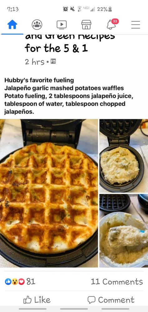 Optavia Garlic Mashed Potatoes Hack, Optavia Mashed Potato Waffle, Optavia Mashed Potato Hack, Fueling Options, Waffle Hacks, Optivia Meals, Optavia Hacks, Fueling Hacks, Optavia Recipes