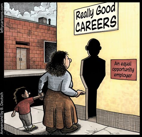 Careers are not truly equal for the sexes. http://leftycartoons.com/category/feminist/ Oscar Movies, Workplace Humor, Gender Pay Gap, Gender Inequality, Equal Opportunity, Best Careers, Photo Essay, Social Work, Career