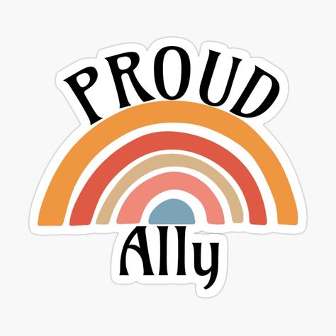 Get my art printed on awesome products. Support me at Redbubble #RBandME: https://www.redbubble.com/i/sticker/Pride-allyship-proud-ally-by-Deshyner/112074658.EJUG5?asc=u Pride Ally, Nursing Philosophy, New Sticker, Chicago Cubs Logo, Sport Team Logos, Philosophy, Sticker Design, Vinyl Sticker, ? Logo