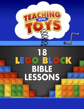 Lego Bible Lessons, Lego Bible, Kids Church Lessons, Bible Object Lessons, Sunday School Kids, Bible Study For Kids, Sunday School Activities, Lego Blocks, Childrens Bible