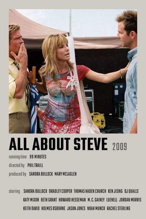 All About Steve Movie Poster Sandra Bullock Movies, All About Steve, Dj Qualls, New Movies To Watch, Girly Movies, Teen Movies, 90s Movies, Worst Movies, Chick Flicks