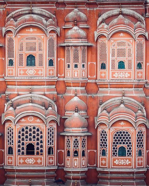 Hindu Cosmos — Hawa Mahal. Pink city Jaipur, Rajasthan, India... Architecture Photography Buildings, Hawa Mahal, Architecture Drawing Sketchbooks, Building Photography, Long Exposure Photography, Pink City, Architecture Landmark, Urban Modern, Exposure Photography