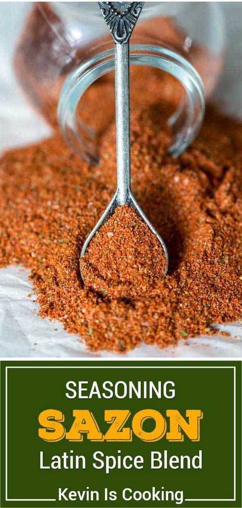 Diy Sazon Goya, Cuban Seasoning Recipe, Goya Sazon Seasoning Recipe, Diy Sazon Seasoning, Homemade Sazon Seasoning, Sazon Seasoning Recipes, Arabic Seasoning, Spanish Seasoning, Homemade Sazon