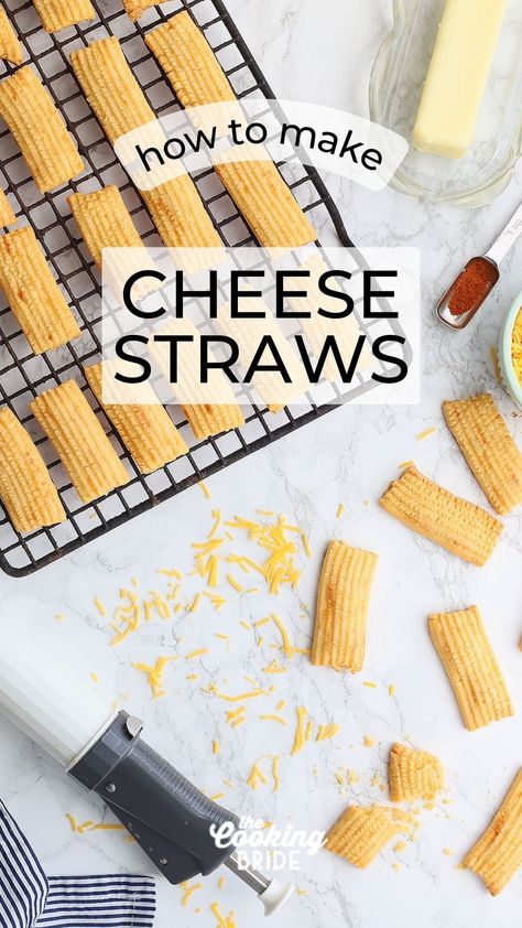 A beloved Southern treat, these spicy little cheese straws are simple to make and even more addictive to eat. Cheese Straws Recipe, Homemade Crackers Recipe, Crockpot Candy, Cheese Straws, Homemade Crackers, Baked Cheese, Cookie Press, Cracker Recipes, Holiday Recipes Christmas