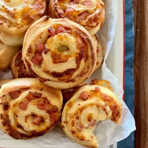 Sourdough Pinwheels with Ham & Cheese - The Pantry Mama Sourdough Pinwheels, The Pantry Mama, Pantry Mama, Simple Sourdough, Ham And Cheese Pinwheels, Recipe Using Sourdough Starter, Sourdough Starter Discard Recipe, Gluten Free Sourdough, Homemade Sourdough Bread