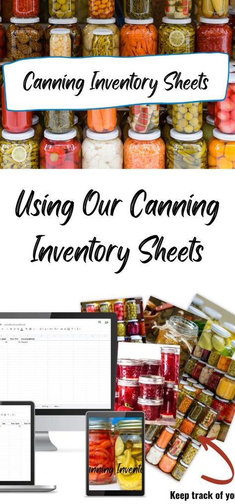 These canning inventory sheets aren't just for canning! At the core, they are to help you keep track of what you are putting in the pantry. This is the ultimate food security hack! Canning Inventory Free Printable, Canning Inventory, Canning Pantry, Inventory Spreadsheet, Mountain Woman, Pantry Inventory, Organizational Printables, Canned Goods, Food Security