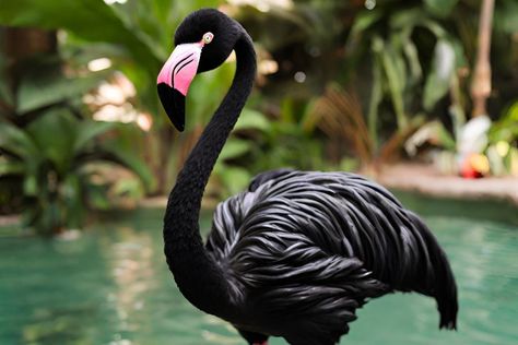 Yes, the Ultra-Rare Black Flamingo Is Real Black Flamingo, Greater Flamingo, Flamingo Photo, Flamingo Garden, Not Always Right, Shade Of Pink, Flamingo Gifts, Black Jaguar, Tropical Home Decor