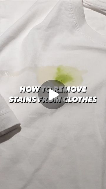 Armen Adamjan on Instagram: "Stained shirt?! No problem! 😅 Make your own stain removing mixture at home, no need to buy those sprays from the store that contain toxic chemicals! 🙌
.
.
.
.
#lifehacks #stains #homemade #tipsandtricks #parents #diy #howto #kitchenhacks #wow #tips #lifestyle #learn" How To Remove Stains, How To Remove Stains From Clothes, Diy Stain Remover For Clothes, Mildew Remover For Fabric, Whiten White Clothes, Homemade Stain Remover, Best Stain Remover, Remove Bleach Stains, Homemade Stain Removers