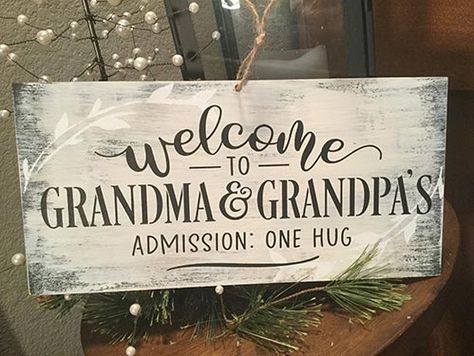 Grandparents Signs Lazer Engraver, Grandkids Sign, Grandma Sign, Gift For Grandparents, Personalized Wood Signs, Rustic Art, Grandma And Grandpa, Gifts For Grandparents, Grandparents Day