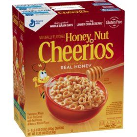 Cheerios Cereal, Kids Cereal, Whole Grain Foods, Gluten Free Cereal, Honey Nut Cheerios, Oat Cereal, Real Honey, Healthy Cereal, General Mills