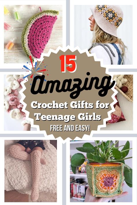 Today’s post will be on a compilation of cute and practical crochet things that would make lovely gifts for teenage girls! Most of them are beginner friendly and small in size, so they could be worked up easily and even last minute. Crochet Christmas Gifts For Girls, Crocheted Gift Ideas, Crochet Gifts For Teens, Crochet Kids Gifts, Crochet Gifts For Girls, Small Crochet Gifts Free Pattern, Birthday Crochet Gift Ideas, Crochet Presents Ideas, Easy Crochet Gifts Quick