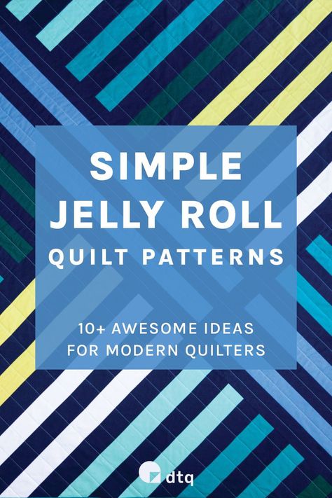 Short on time but craving a quilting project? Discover the magic of quilting using jelly rolls precuts! Browse our collection of 13 quick and easy jelly rolls patterns. From geometric designs to modern twists, these jelly roll quilts are perfect for busy quilters! Jelly Roll Beginner Quilt, Scrappy Jelly Roll Quilt Patterns, Jelly Roll And Charm Pack Quilt Patterns, Quilt Patterns For Jelly Rolls, Black And White Jelly Roll Quilts, Jello Roll Quilt Patterns, Jellyroll Quilts Patterns Free Easy, Easy Jelly Roll Quilt Patterns Free, Jelly Rolls Quilts