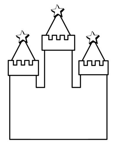 Sand Castle Craft, Castle Template, Castle Printable, Paper Castle, Summer Preschool Crafts, Castle Coloring Page, Castle Crafts, Fairy Tale Crafts, Princess Crafts