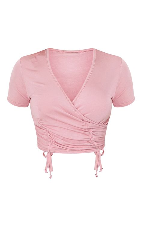 Cute Pink Crop Tops, Cute Pink Crop Top, Pink Tops Aesthetic, Pink Top Aesthetic, Dusty Pink Outfit, Pink Crop Top Outfit, Crop Top Rosa, Cute Pink Shirt, Crop Tops Pink