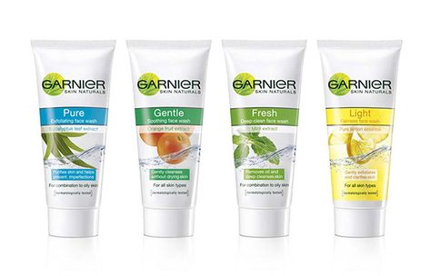 Facewash Packaging Ideas, Face Wash Packaging Design, Face Wash Packaging, Garnier Shampoo, Labels Ideas, Exfoliating Face Wash, Cosmetic Packaging Design, Cosmetic Design, Packaging Designs