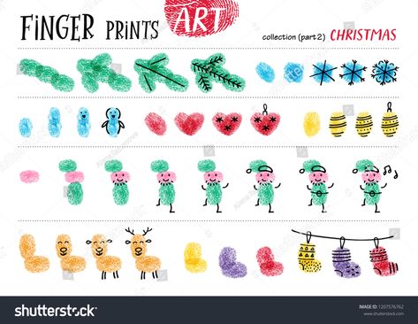 Christmas Finger Print Ideas, Finger Print Art Kids Christmas, Thumb Print Christmas Art, Winter Fingerprint Art, Christmas Finger Painting For Kids, Finger Print Christmas Ornaments, Christmas Finger Print Art, Christmas Fingerprint Art For Kids, Finger Print Christmas Cards