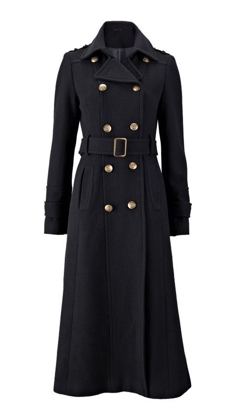 Classy Coat, Burberry Coat, Long Coats, Military Coat, Maxi Coat, Fashion Wishlist, Coat Outfits, Coat Fashion, Coat Dress