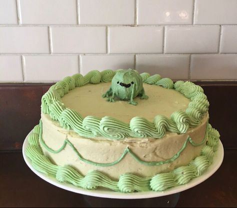 Frog Birthday Cake, Frog Cake, Frog Cookies, Star Wars Birthday Cake, Funny Birthday Cakes, Xmas Elf, Cute Baking, Star Wars Birthday, Pretty Birthday Cakes