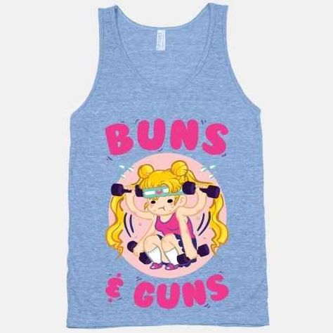 23 More Workout Tanks To Not Work Out In its Sailor Moon that's damn funny Anime Workout, Nerdy Outfits, Workout Clothing, Like A Girl, Muscle Shirts, Sailor Scouts, Metroid, Chiba, Geek Chic