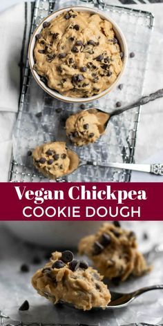 Chic Pea Cookie Dough, Chickpea Chocolate Chip Cookie Dough, Chic Pea Cookies, Chickpea Cookie Dough Bites, Cookie Dough Vegan, Chickpea Cookie Dough, Chickpea Cookies, Edible Cookie Dough Recipe, Protein Cookie Dough