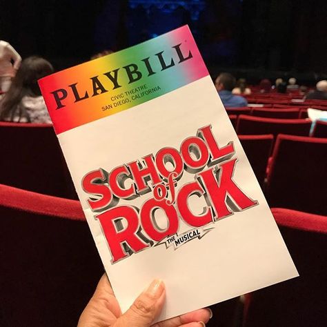 Were ready to stick it to the man tonight! @SDCivic with @BroadwaySD for @sormusical  Based on the movie. #AndrewLloydWebber  #Pressnight  #theater #sandiegotheater #broadwaysd #schoolofrock #101movies #gamilytheater #familyentertainment #sandiego@ Playbill Aesthetic, School Of Rock Broadway, School Of Rock Musical, Stick It To The Man, Broadway Playbills, Kid N Play, Winter Garden Theatre, Autumn Travel, Theatre School