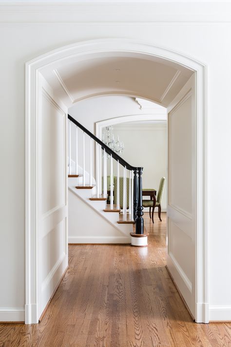 White Marble Backsplash, Arch Doorway, Welcome To My House, Contemporary Exterior, Dc Metro, Interior Renovation, Interior Home, Colonial House, Architecture Interior Design