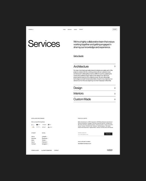 Roman Vlasov - Architecture Studio on Behance Grid Graphic Design, Roman Vlasov, Design Sites, Document Design, Invoice Design, Logo Creator, Brand Architecture, 타이포그래피 포스터 디자인, Documents Design