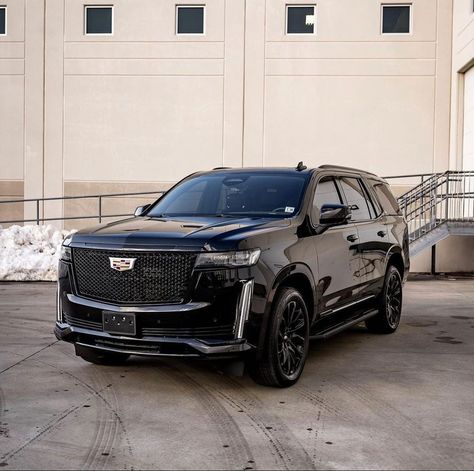 Cadillac Escalade on Instagram: “I wanted to change things up a bit and post some different than usual angles of the Escalade - Here we have a 2021 Raven Black Sport…” Escalade Car, Suv Luxury, Black Cadillac, Future Vehicles, Audi Q8, Best Suv, Future Trucks, Black Truck, Mom Car