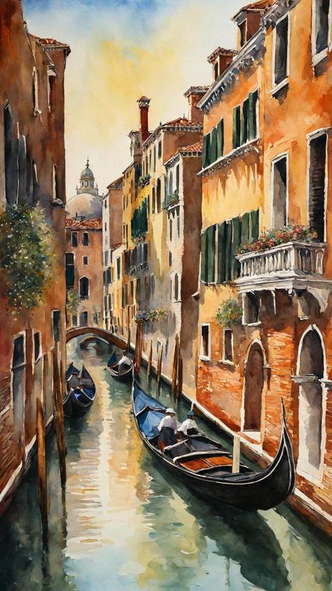 Share imagebot.ai Venice Sketch, Painting Records, Venice Painting, Watercolour Landscape, Basic Drawing, Wallpaper Nature Flowers, Beauty Art Drawings, Abstract Canvas Wall Art, Watercolor Art Lessons