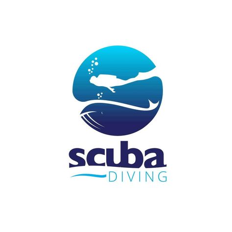 Scuba Diving Logo, Dive Logo, Diving Logo, S Letter, Logo Symbol, Diving Center, Creative Logo, Logo Color, Color Theory